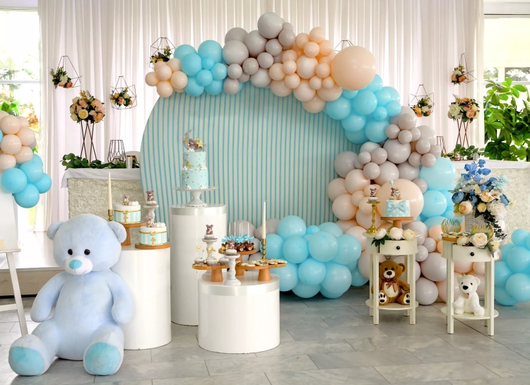 Creative Balloon Garland Ideas to Pair with Artificial Flower Arrangements in Vases in the UK