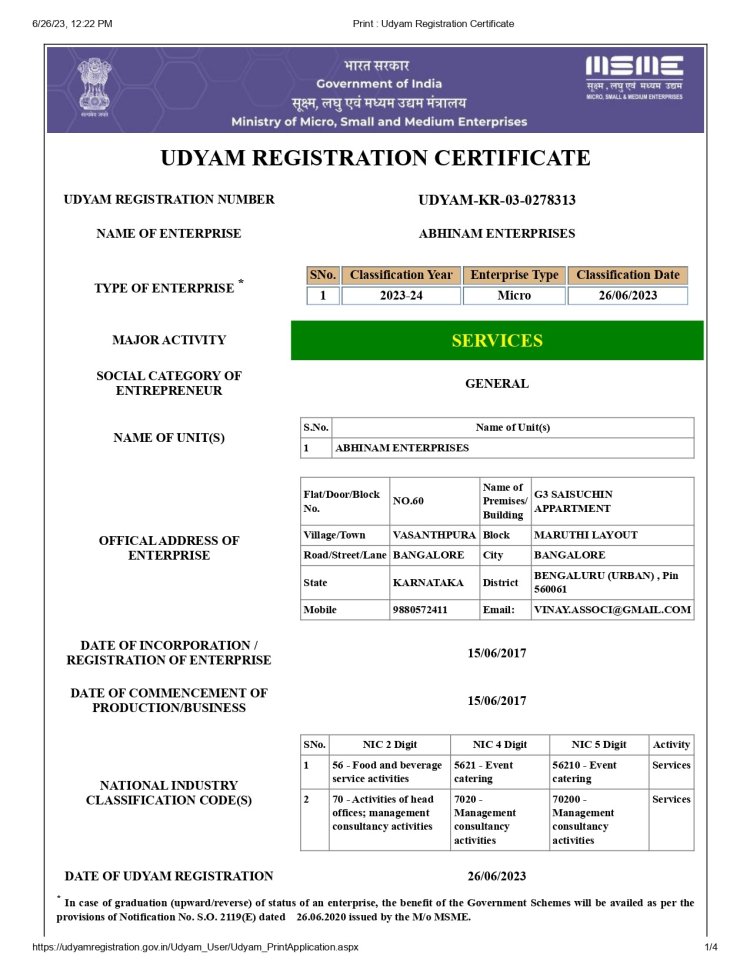 Why Every Small Business Should Get an Udyam Certificate