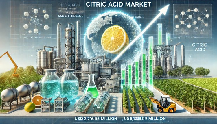 Citric Acid Market Size, Share & Trends | USD 5,232.99 Million by 2033